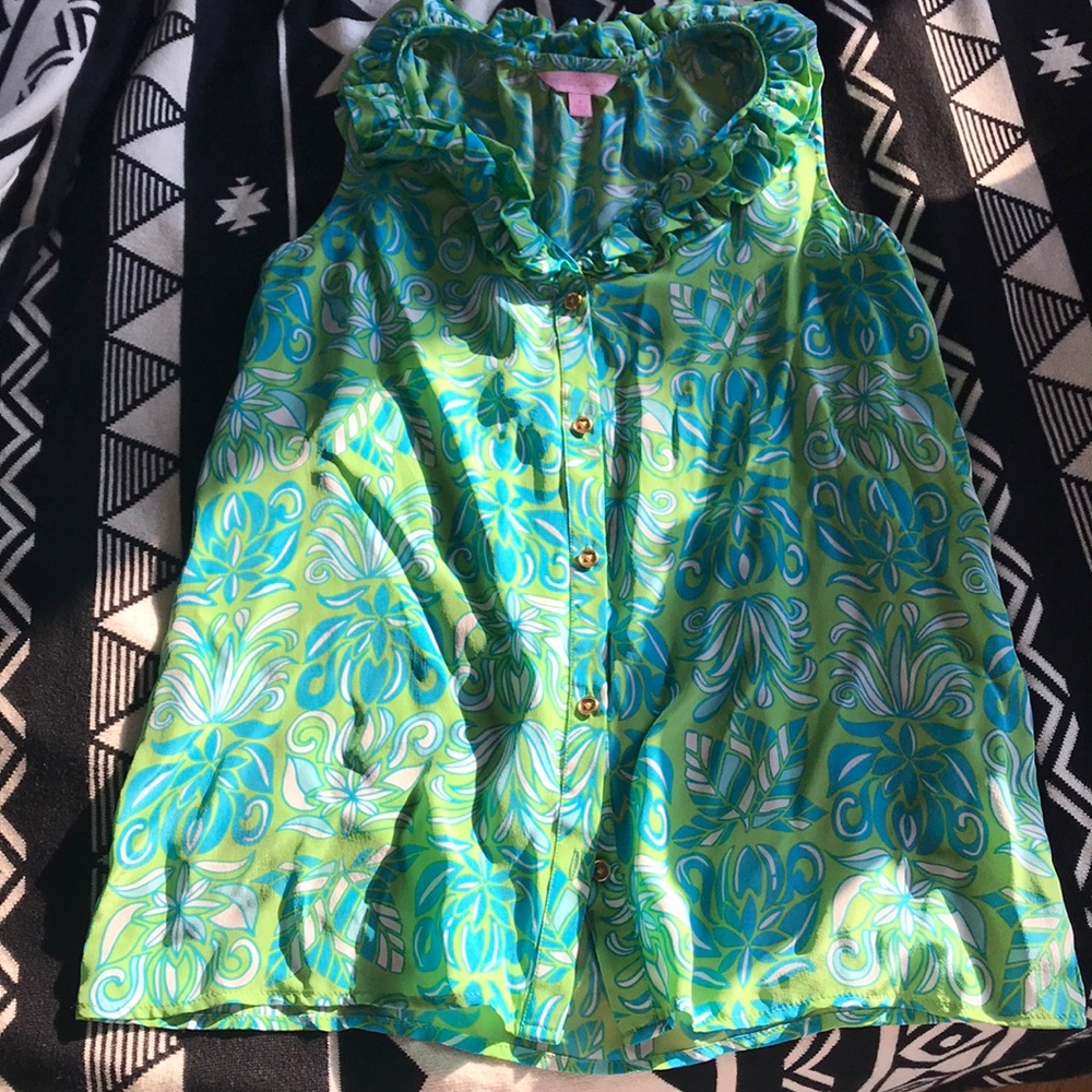 Lily Pulitzer silk top